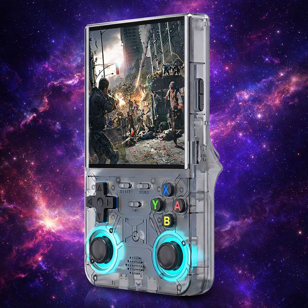 R36 Ultra 2025 Open Source R36S Video Game Console Linux System 4.0 Inch IPS Screen  Portable Pocket Video Player 64G best Games