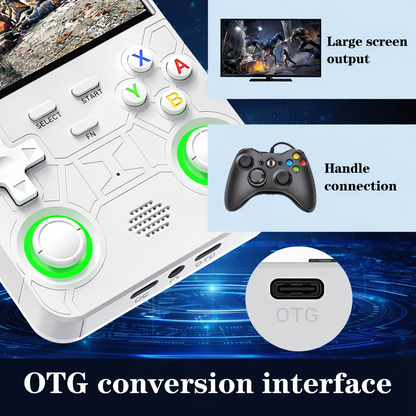 R36 Ultra 2025 Open Source R36S Video Game Console Linux System 4.0 Inch IPS Screen  Portable Pocket Video Player 64G best Games